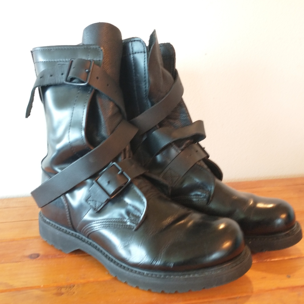 Corcoran Black Leather Tanker Boots 5407 - Men's 10.5 E Made in the USA